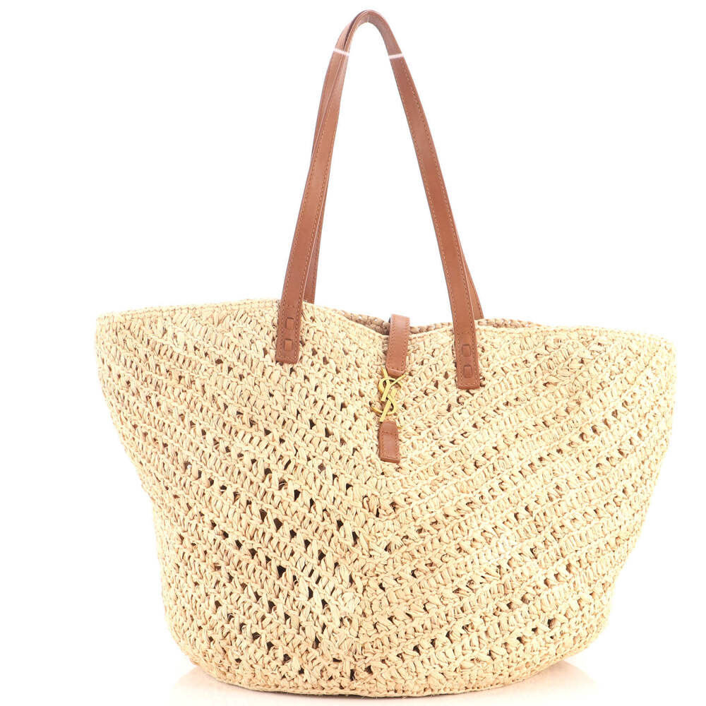 Saint Laurent Medium Panier Monogram Basket Shopper